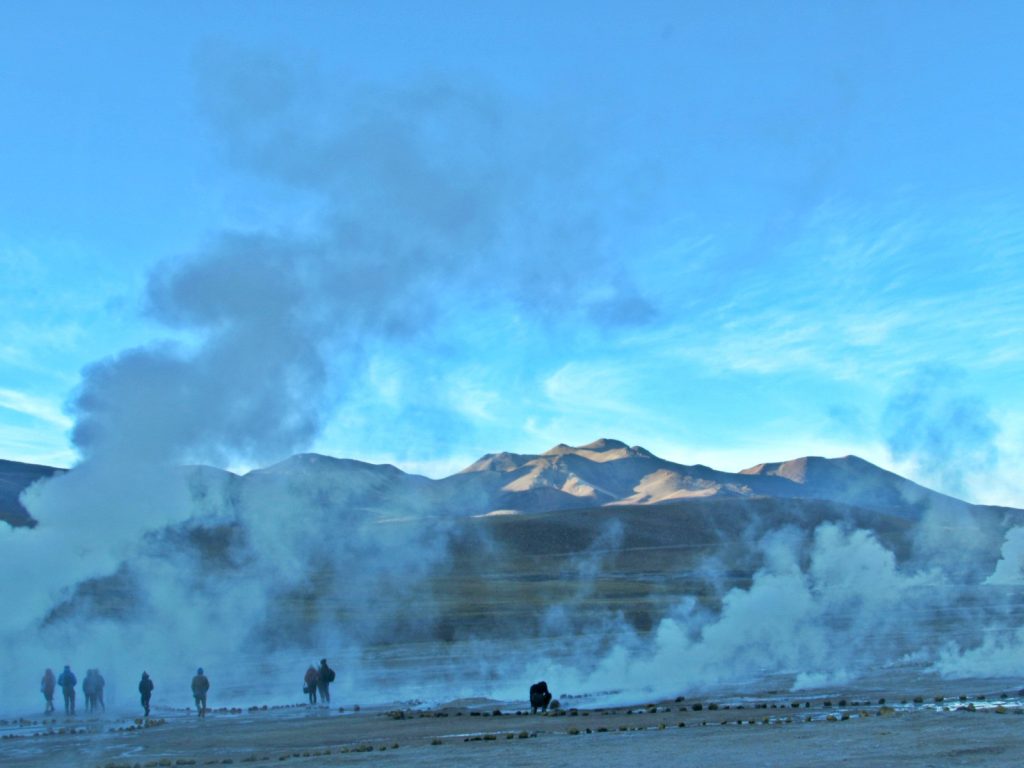 Geysers del Tatio no Deserto do Atacama