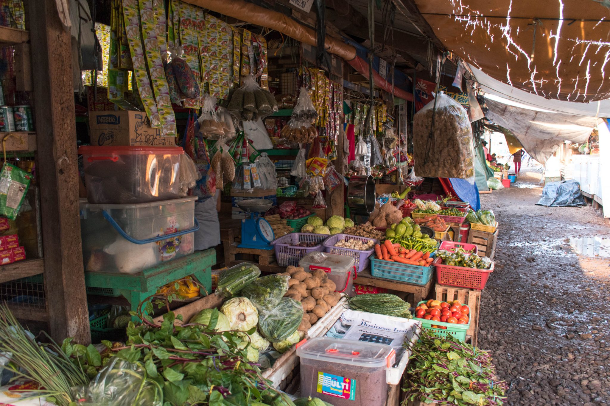 Mercado local de Coron, nas Filipinas
