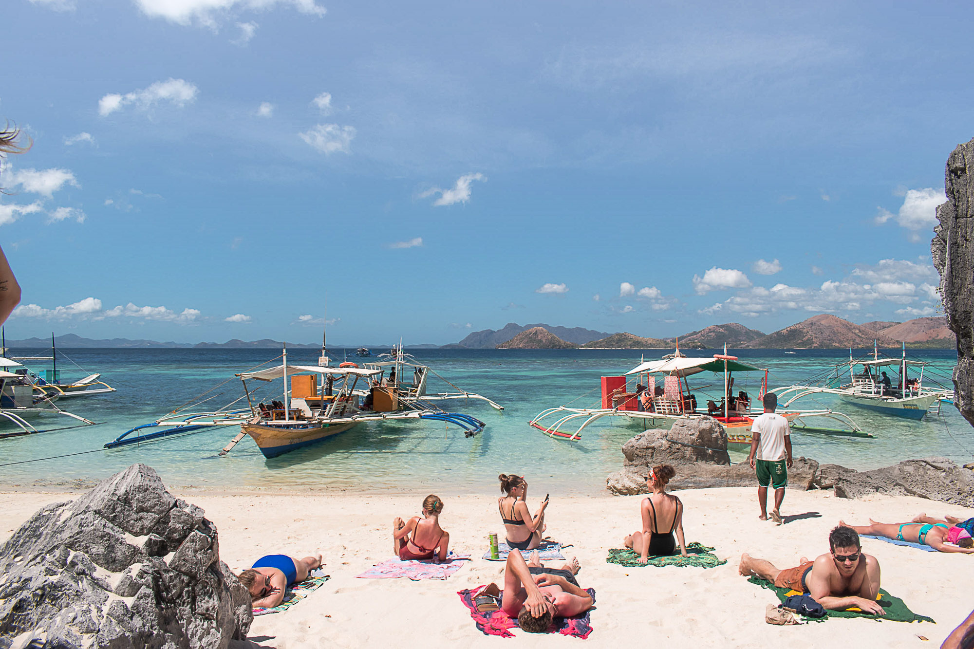 Praias em Coron nas Filipinas