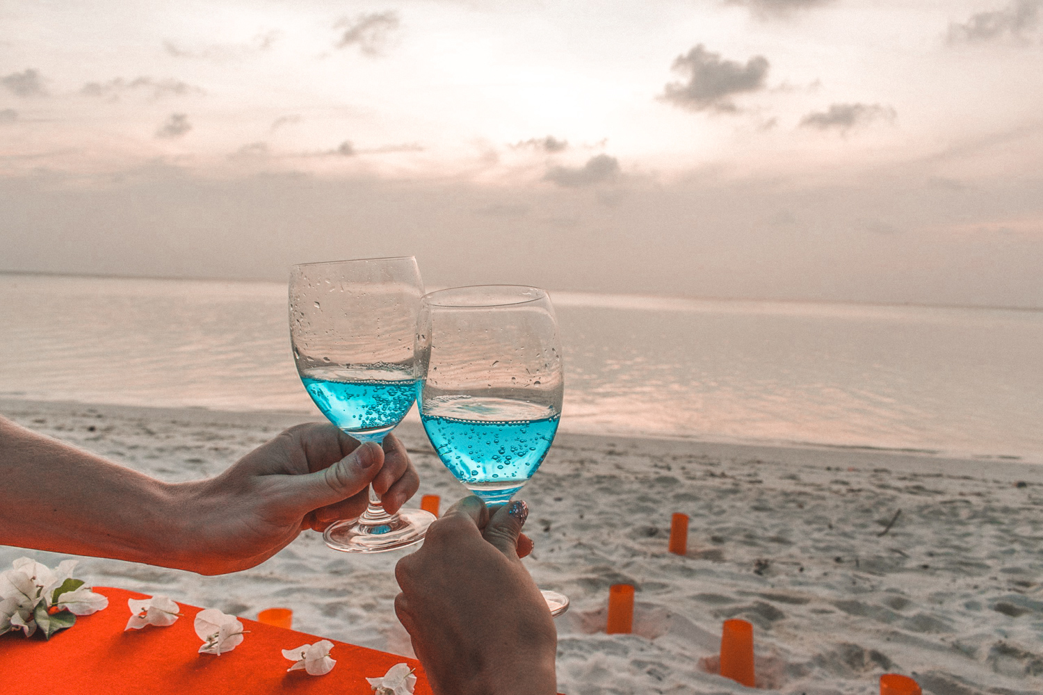 Jantar romântico Maldivas